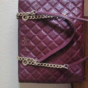 Kate Spade Natalia  Burgundy Wine color Shoulder Bag